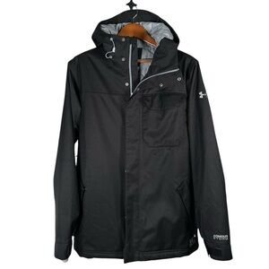 Under Armour Infrared Men’s Medium Parka Black Gray Winter Skiing Outdoor Arctic